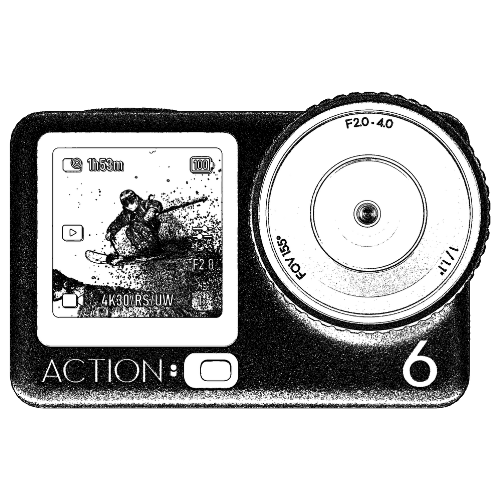 FREE DJI Osmo Action 6 Cinematic Settings Reference Card