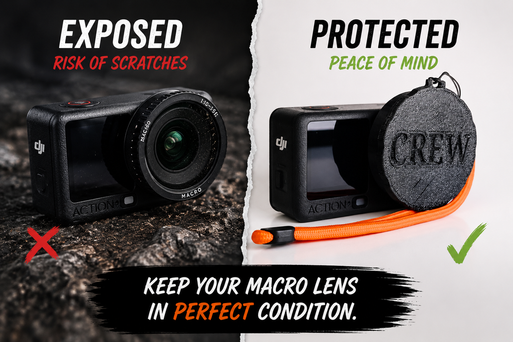 DJI Action 6 Macro Lens Cap - The CREW Model