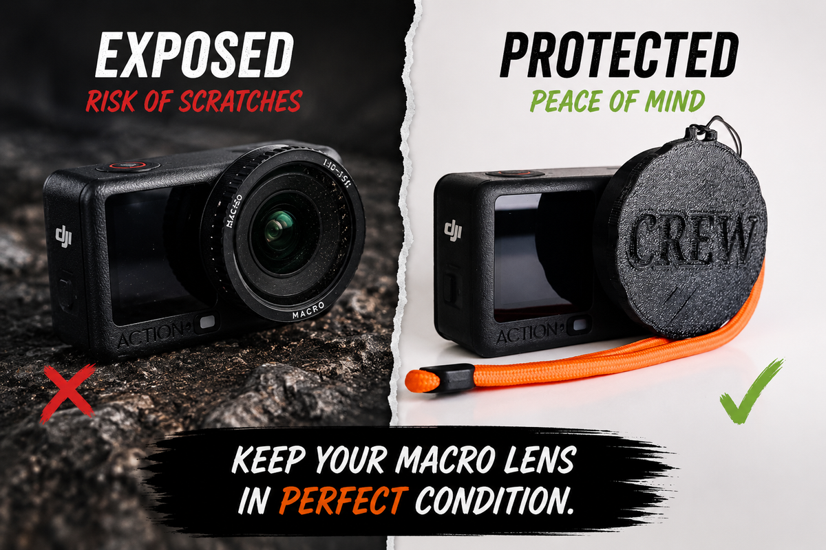 DJI Action 6 Macro Lens Cap - The CREW Model