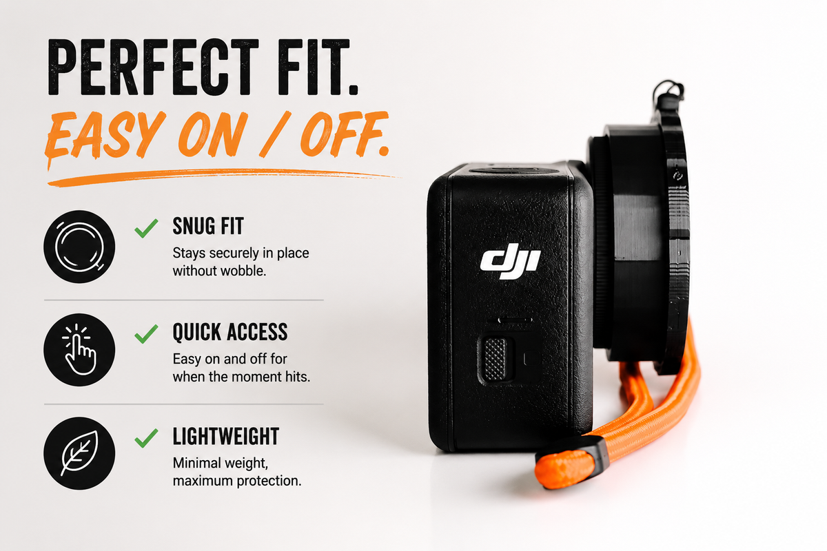 DJI Action 6 Macro Lens Cap - The CREW Model